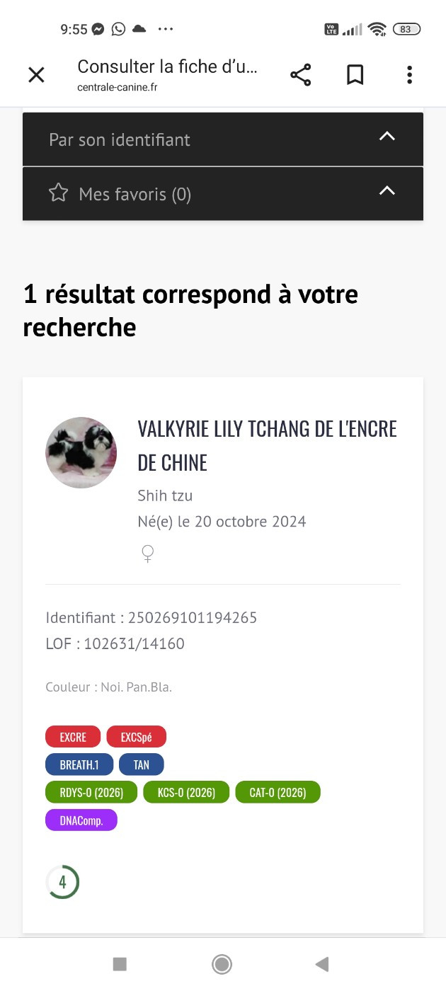 Homologation de la cotation 4 recommandée